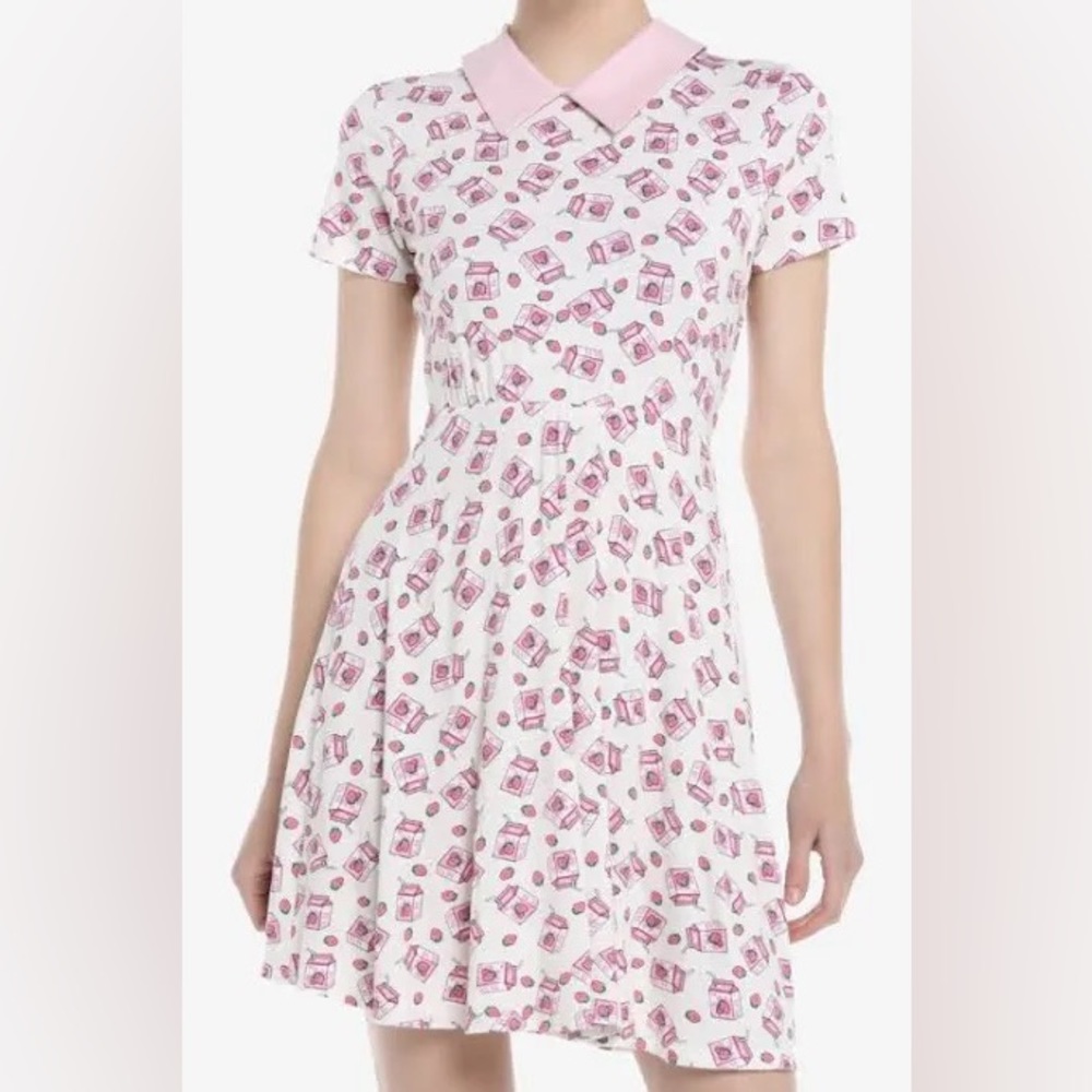 Moonlight Hour Sz 3XL Strawberry Milk dress Pink White collar